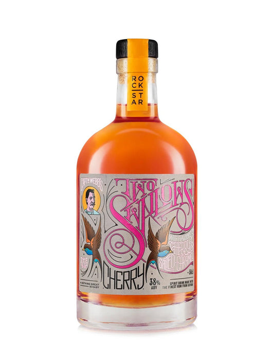 Two Swallows Cherry & Salted Caramel Spiced Rum 38% | 50cl - Craft & Spiced Rum Box