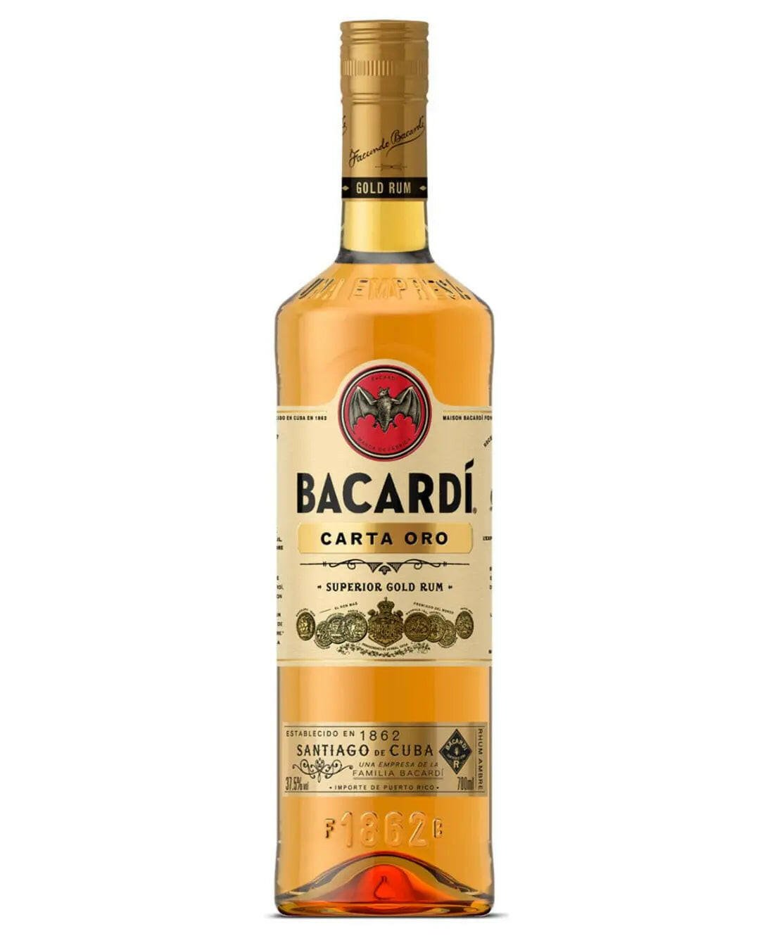 Bacardi Carta Oro Rum |Buy online with UK delivery at Drinks Yard | www.drinksyard.co.uk