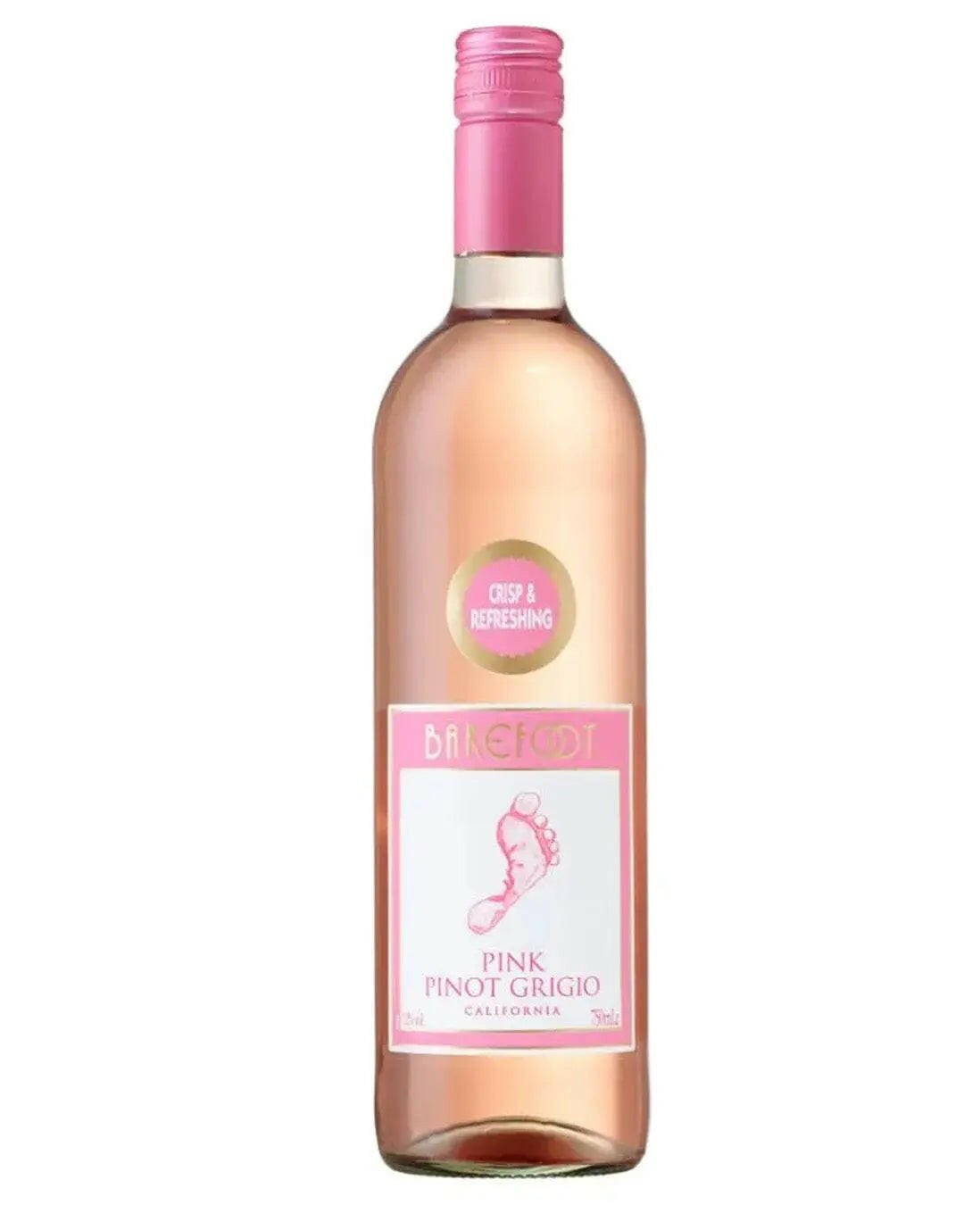 Barefoot Pink Pinot Grigio Wine |Buy online with UK delivery at Drinks Yard | www.drinksyard.co.uk