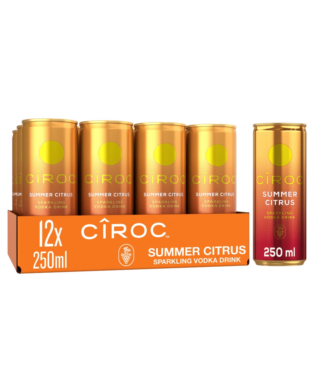 Ciroc Summer Citrus Premixed Cocktail Multipack |Buy online with UK delivery at Drinks Yard | www.drinksyard.co.uk