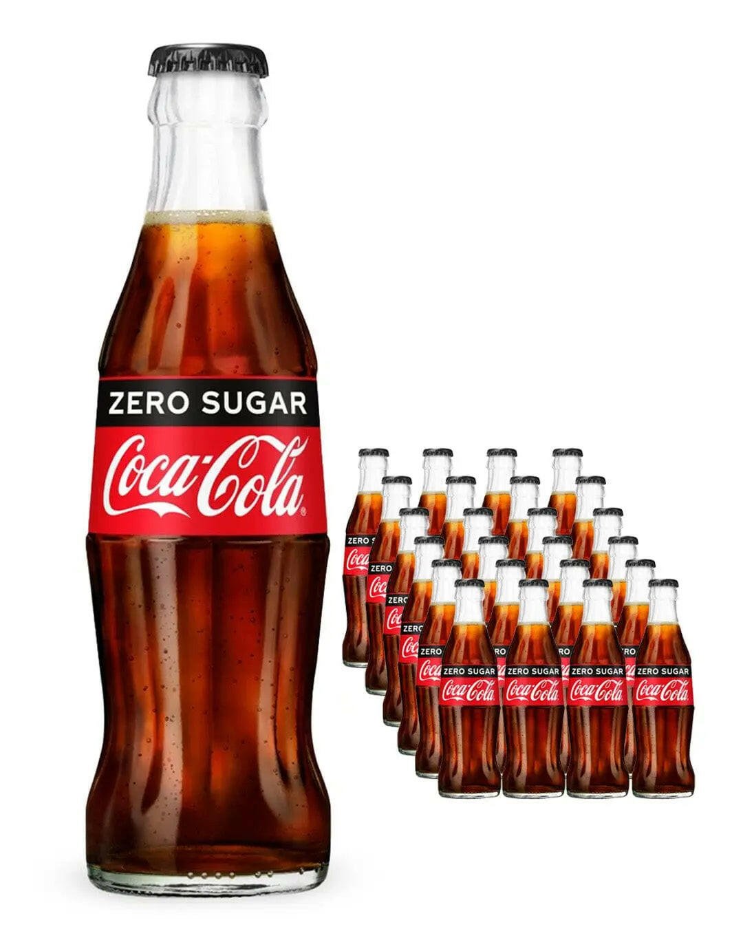 Coca-Cola Coke Zero Glass Bottle Multipack 200 ml |Buy online with UK delivery at Drinks Yard | www.drinksyard.co.uk