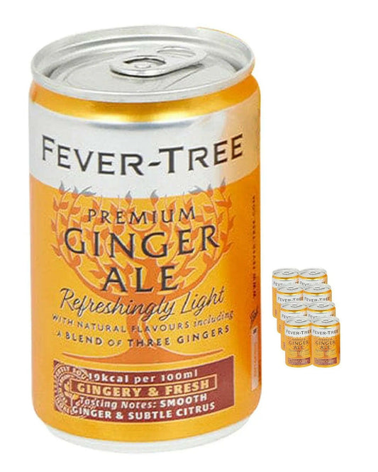 Fever-Tree Refreshingly Light Ginger Ale Fridge Pack 150 ml |Buy online with UK delivery at Drinks Yard | www.drinksyard.co.uk