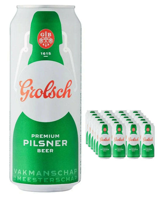 Grolsch Premium Pilsner Beer Can Multipack |Buy online with UK delivery at Drinks Yard | www.drinksyard.co.uk