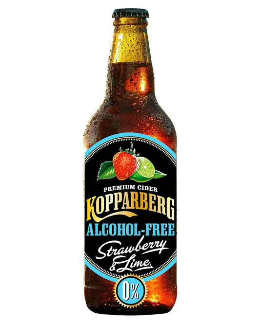 Kopparberg Alcohol Free Strawberry & Lime Premium Cider |Buy online with UK delivery at Drinks Yard | www.drinksyard.co.uk