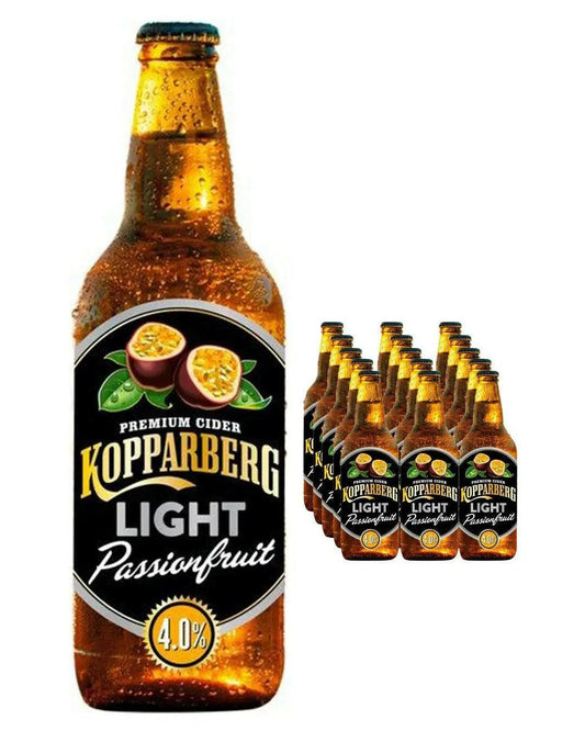 Kopparberg Light Passionfruit Premium Cider Multipack 15 x |Buy online with UK delivery at Drinks Yard | www.drinksyard.co.uk