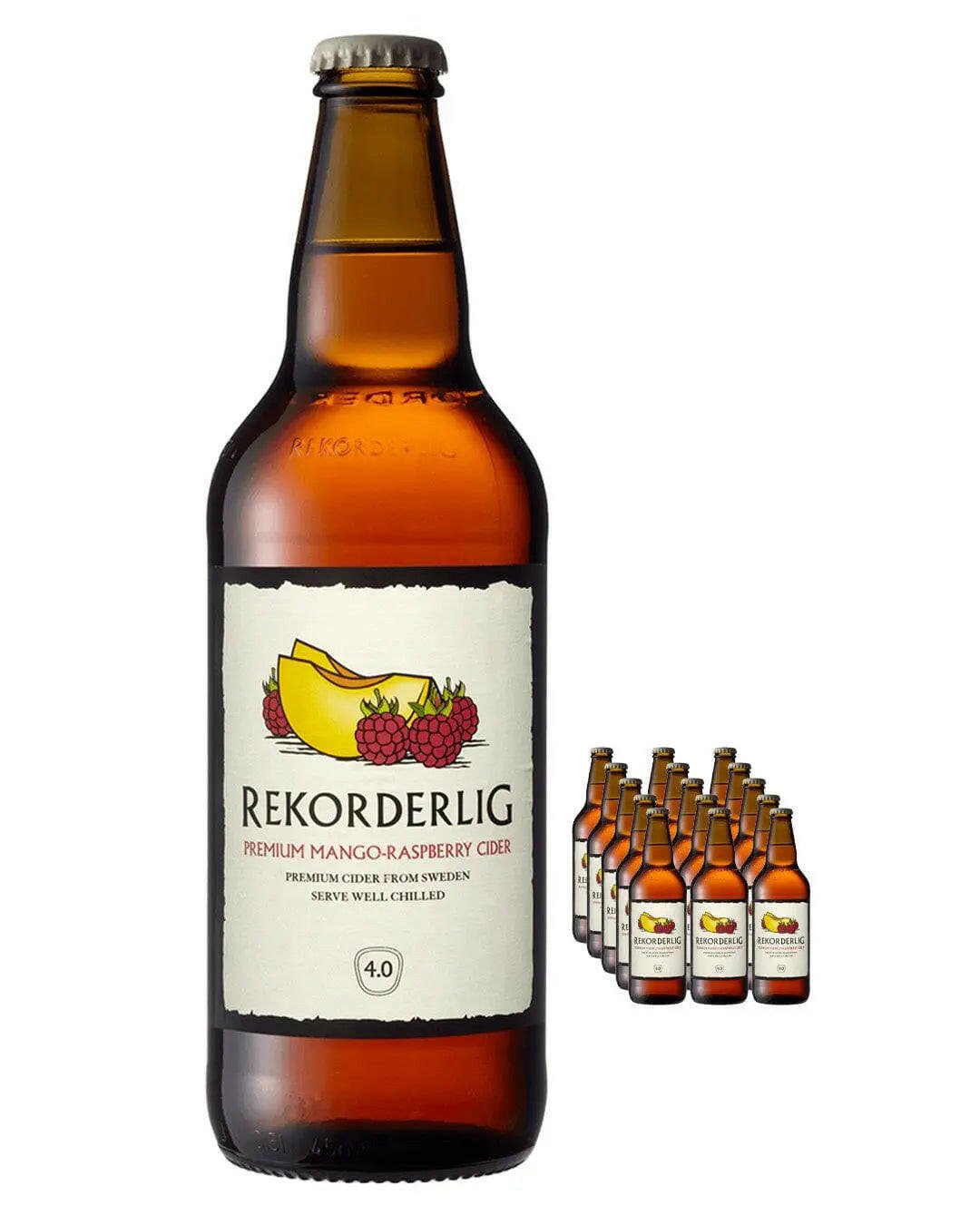 Rekorderlig Mango & Raspberry Cider Multipack 15 x |Buy online with UK delivery at Drinks Yard | www.drinksyard.co.uk