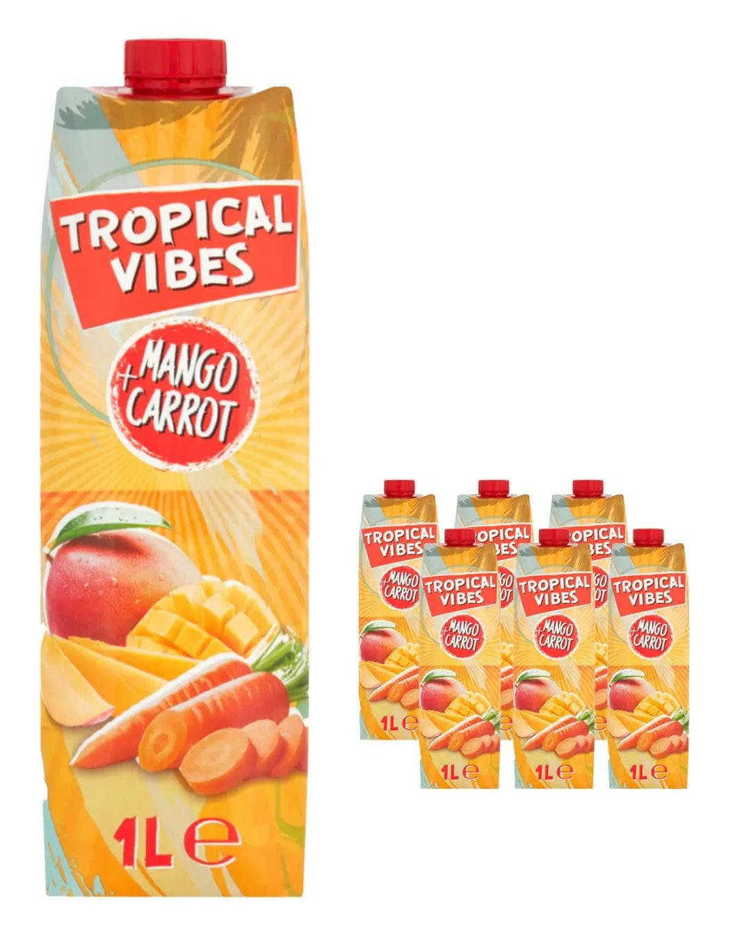 Tropical Vibes Mango Carrot Multipack |Buy online with UK delivery at Drinks Yard | www.drinksyard.co.uk