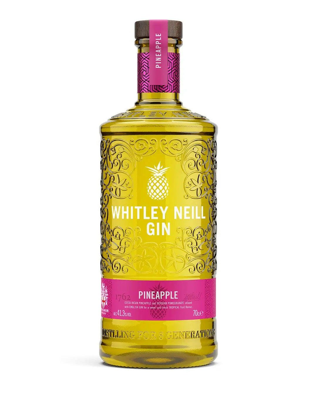 Whitley Neill Pineapple Gin |Buy online with UK delivery at Drinks Yard | www.drinksyard.co.uk