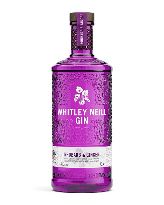 Whitley Neill Rhubarb & Ginger Gin |Buy online with UK delivery at Drinks Yard | www.drinksyard.co.uk