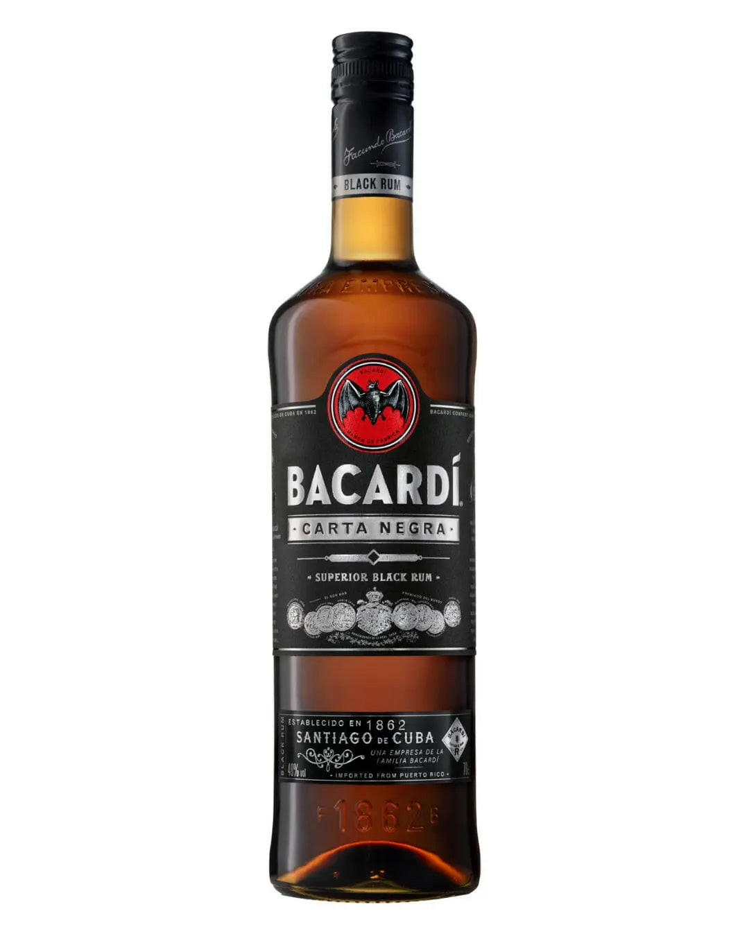 Bacardi Carta Negra Rum |Buy online with UK delivery at Drinks Yard | www.drinksyard.co.uk