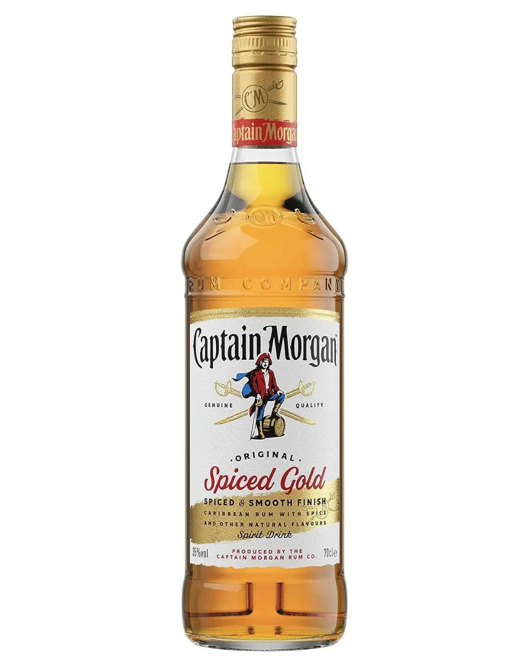 Captain Morgan Spiced Gold Rum |Buy online with UK delivery at Drinks Yard | www.drinksyard.co.uk