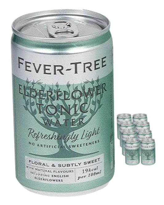 Fever-Tree Refreshingly Light Elderflower Tonic Water Fridge Pack 150 ml |Buy online with UK delivery at Drinks Yard | www.drinksyard.co.uk