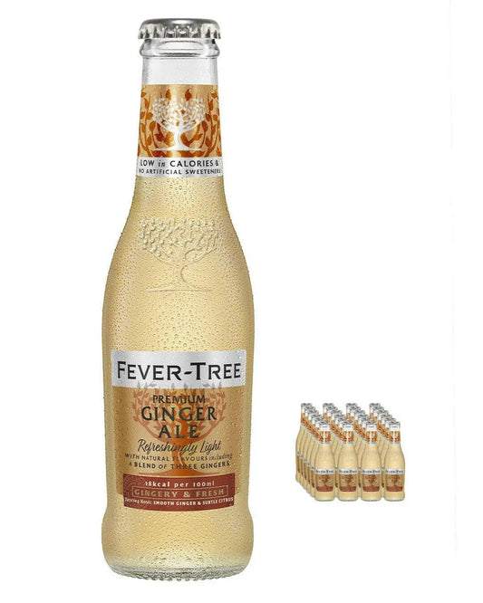 Fever-Tree Refreshingly Light Ginger Ale Multipack 200 ml |Buy online with UK delivery at Drinks Yard | www.drinksyard.co.uk