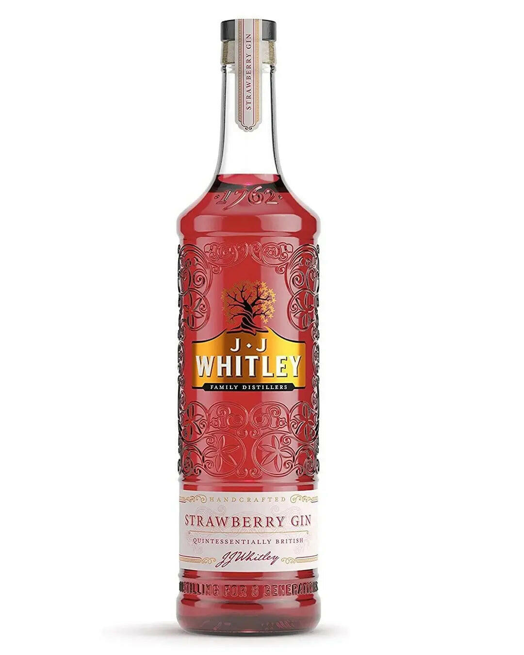 J.J. Whitley Strawberry Gin |Buy online with UK delivery at Drinks Yard | www.drinksyard.co.uk