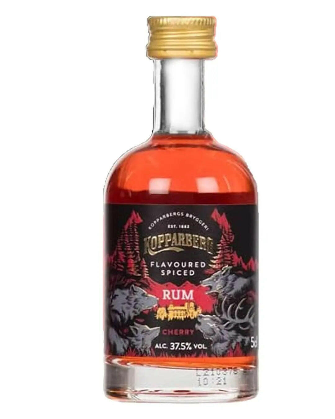 Kopparberg Cherry Spiced Rum Miniature |Buy online with UK delivery at Drinks Yard | www.drinksyard.co.uk