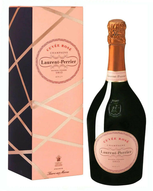 Laurent-Perrier Rose in Gift Box |Buy online with UK delivery at Drinks Yard | www.drinksyard.co.uk