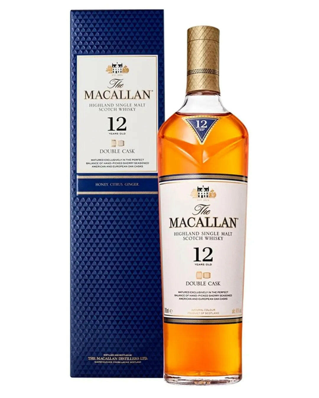 The Macallan 12 Year Old Double Cask Malt Whisky |Buy online with UK delivery at Drinks Yard | www.drinksyard.co.uk