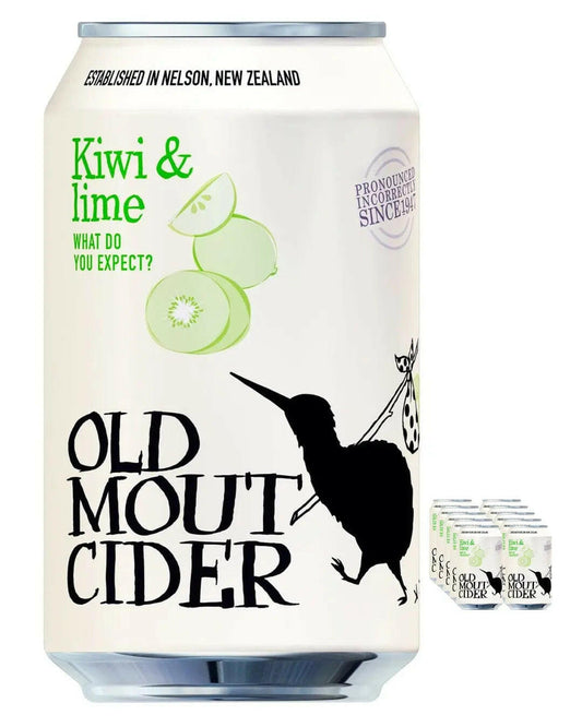 Old Mout Kiwi & Lime Cider Can Multipack 10 x |Buy online with UK delivery at Drinks Yard | www.drinksyard.co.uk