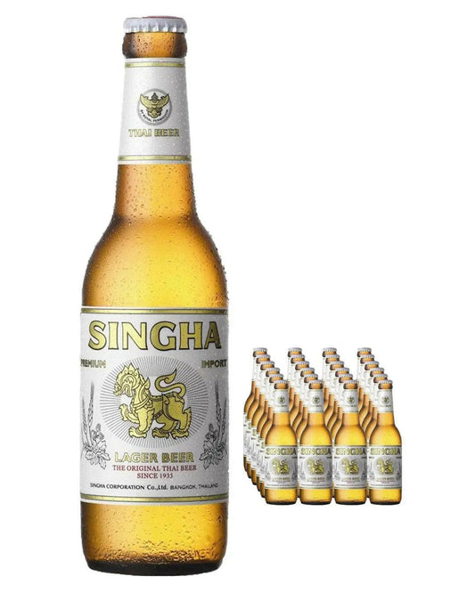 Singha Premium Thai Lager Beer Bottle |Buy online with UK delivery at Drinks Yard | www.drinksyard.co.uk